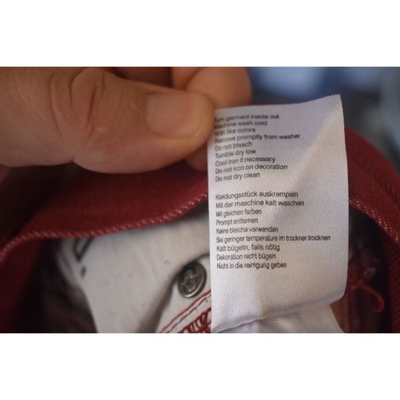 Men's Vintage Ecko UNLTD Slim Fit Red Jeans 32/30 - Picture 5 of 6